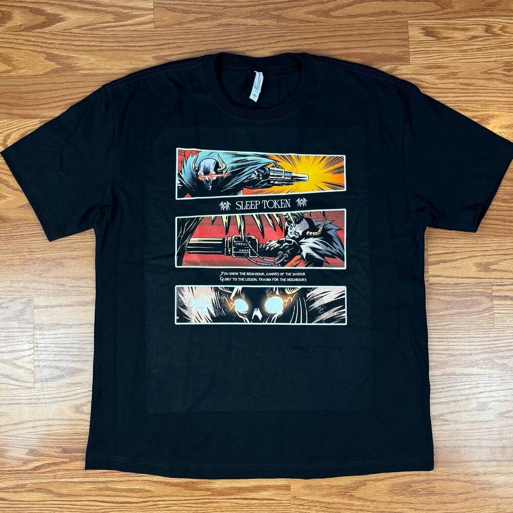 Sleep Token Teeth of God Graphic Novel Emergence Lyrics T Shirt Sz Large